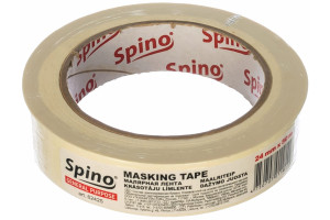 15591098 Малярная лента белая 60oC 24мм x 50м 62425 SPINO