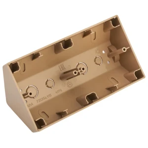 90622575 Подрозетник угловой Bylectrica Уют 2 поста цвет коричневый STLM-1373200