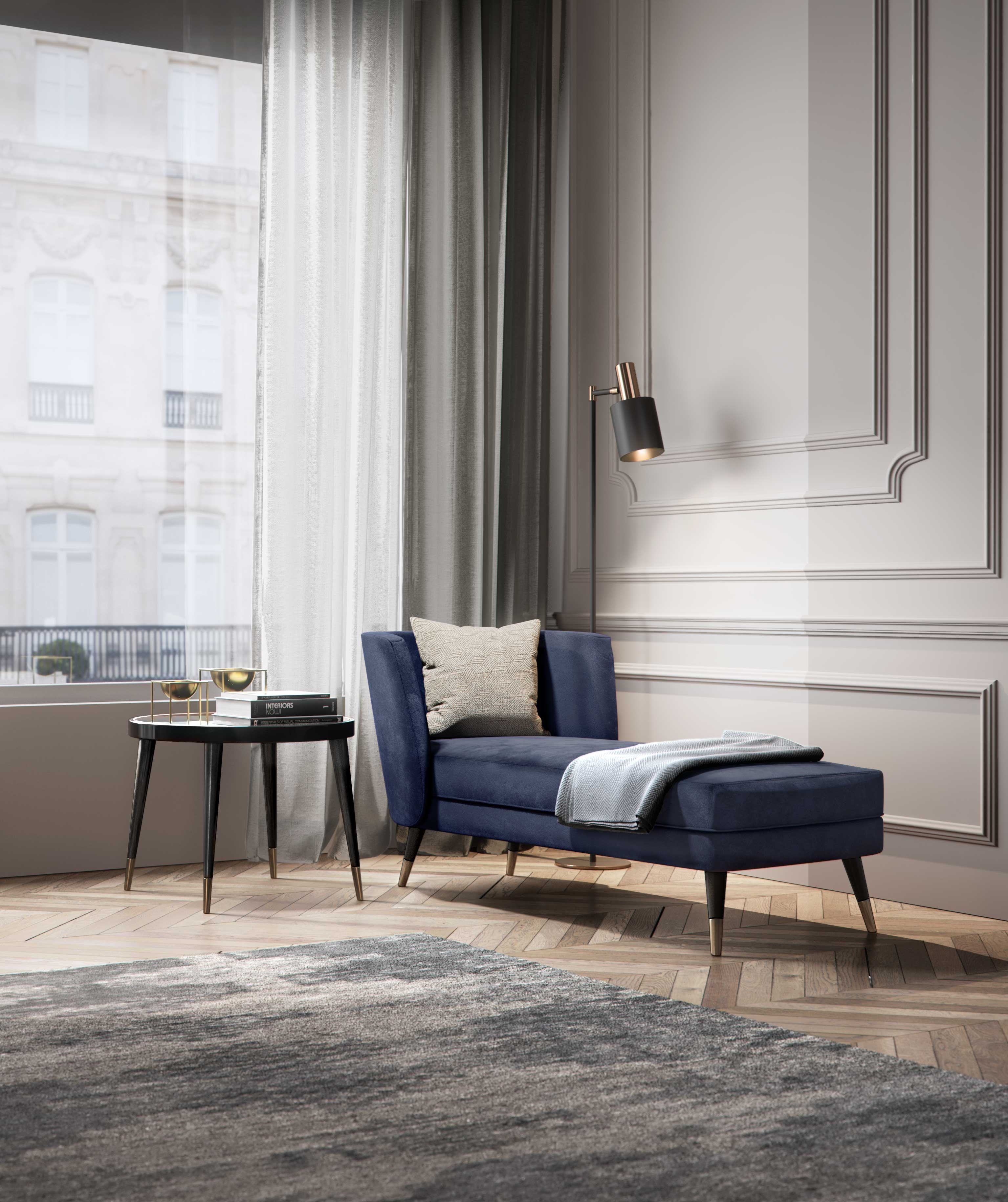 Высокий круглый деревянный журнальный столик Capital Collection BLACK TIE D70 ARCH-00087692 - Вид №1