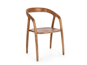 Стул из тикового дерева с подлокотниками