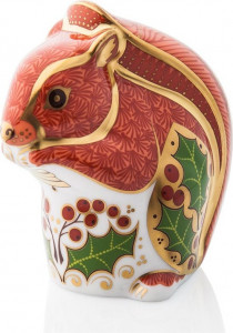 10570211 Royal Crown Derby Пресс-папье Royal Crown Derby "Красная белка" 8,5см Фарфор костяной