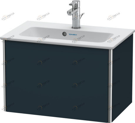 XS406509898 Тумбочка подвесная компакт XSquare #XS4065 610 x 388 мм Темно-синий шелковисто-матовый лак Duravit