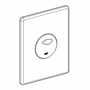 Панель смыва для унитаза GROHE Skate, вертикальный монтаж, хром (42303P00)