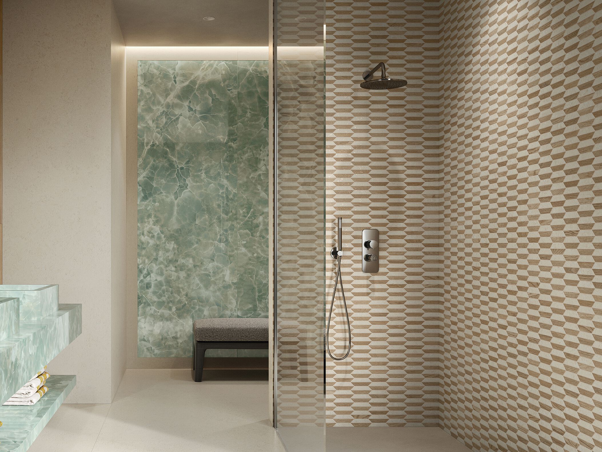 Мозаика из керамогранита Versace Ceramics V Stone ARCH-00113685