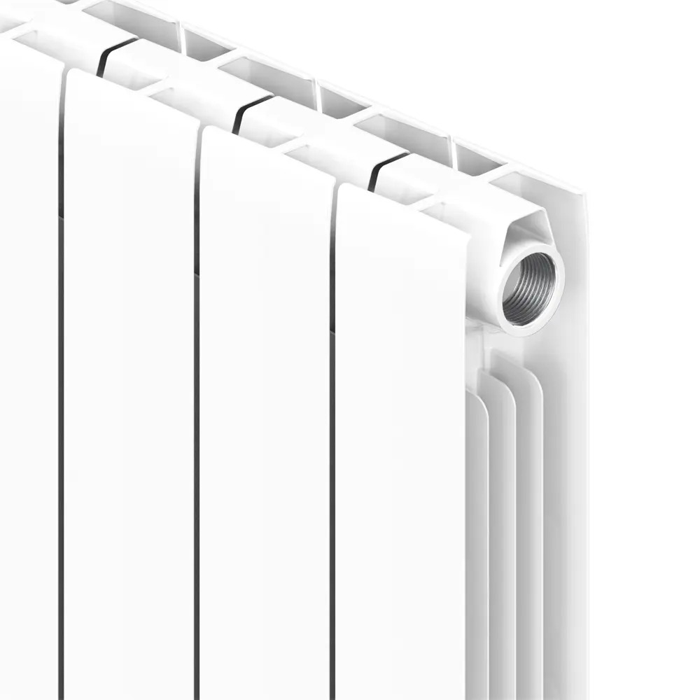 Радиатор секционный Rifar Flip 500/75 6 секций боковое подключение биметалл белый STLM-2150642 - Вид №3