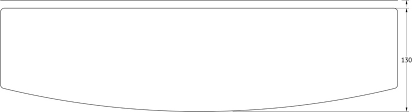 ELU 015 Полка для ELE 033 50 cm ELLUX Ellux - Вид №1