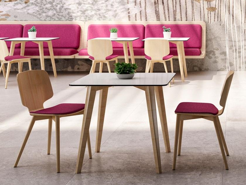 Quadrifoglio Стул из фанеры со встроенной подушкой Code sun-id-1507312 - Вид №1