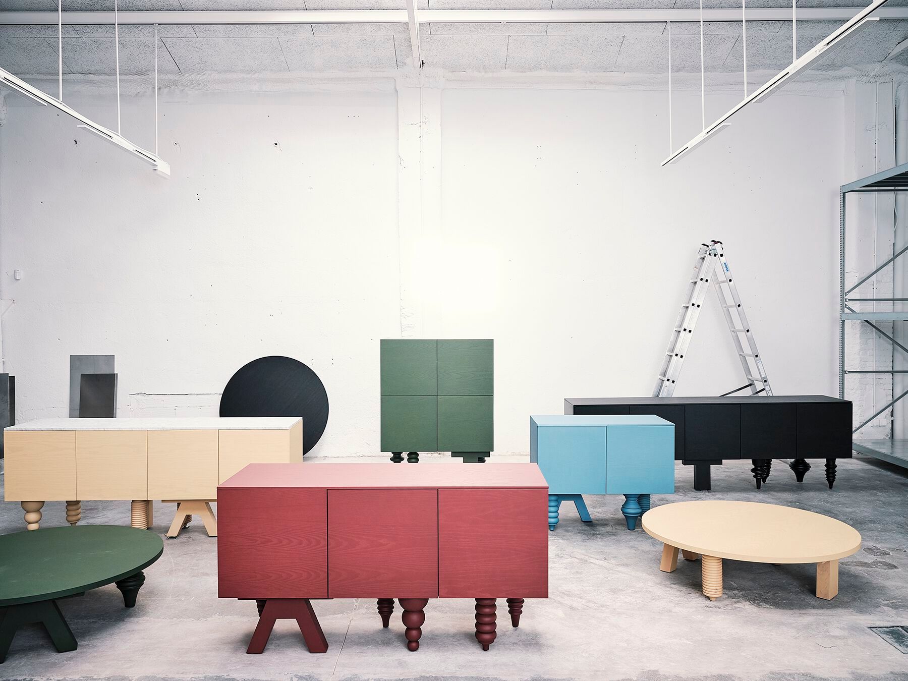 Прямоугольный журнальный столик из МДФ для гостиной BD Barcelona Multileg ARCH-00125488 - Вид №10