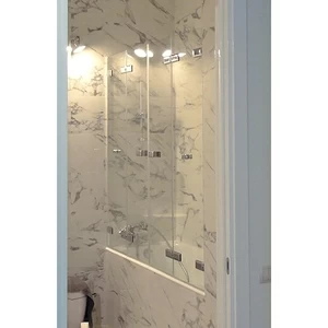 Шторка на ванну 150x160 GV-864TWO прозрачное стекло 6 мм GUTEWETTER TREND PART