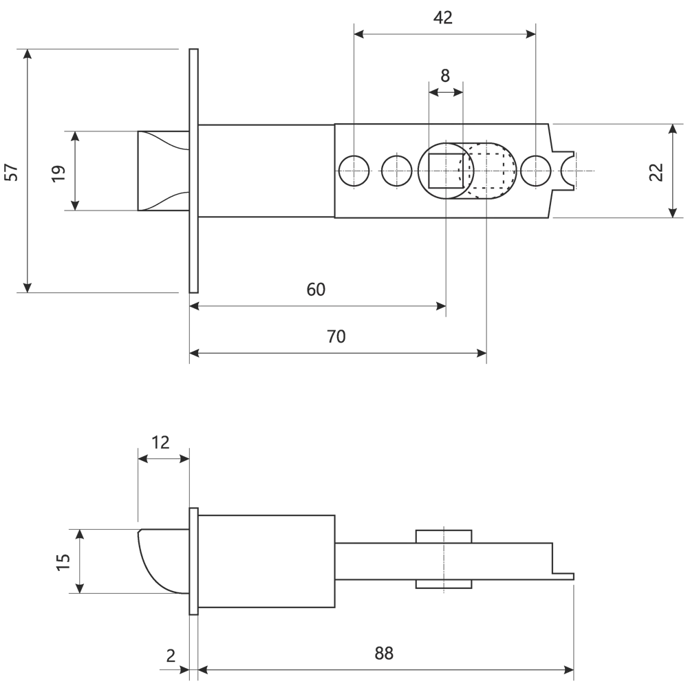 Ручка-кноб Avers с замком и фиксатором для межкомнатных дверей 18775971 STLM-0893909 - Вид №5