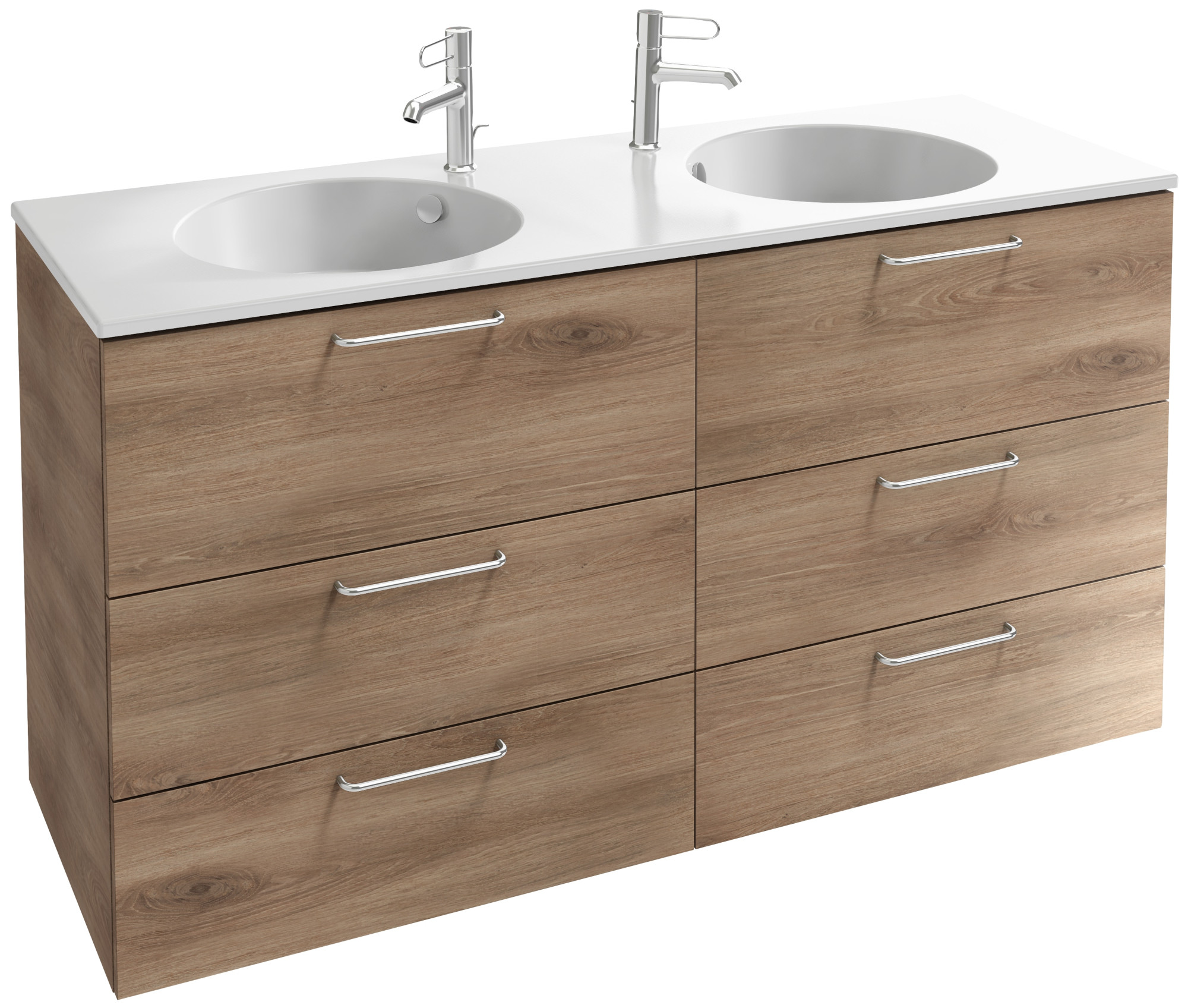 EB2536-R5-M90 Тумба под столешницу 140 см, 6 ящиков, хромированная ручка JACOB DELAFON ODÉON RIVE GAUCHE ODEON RIVE GAUCHE