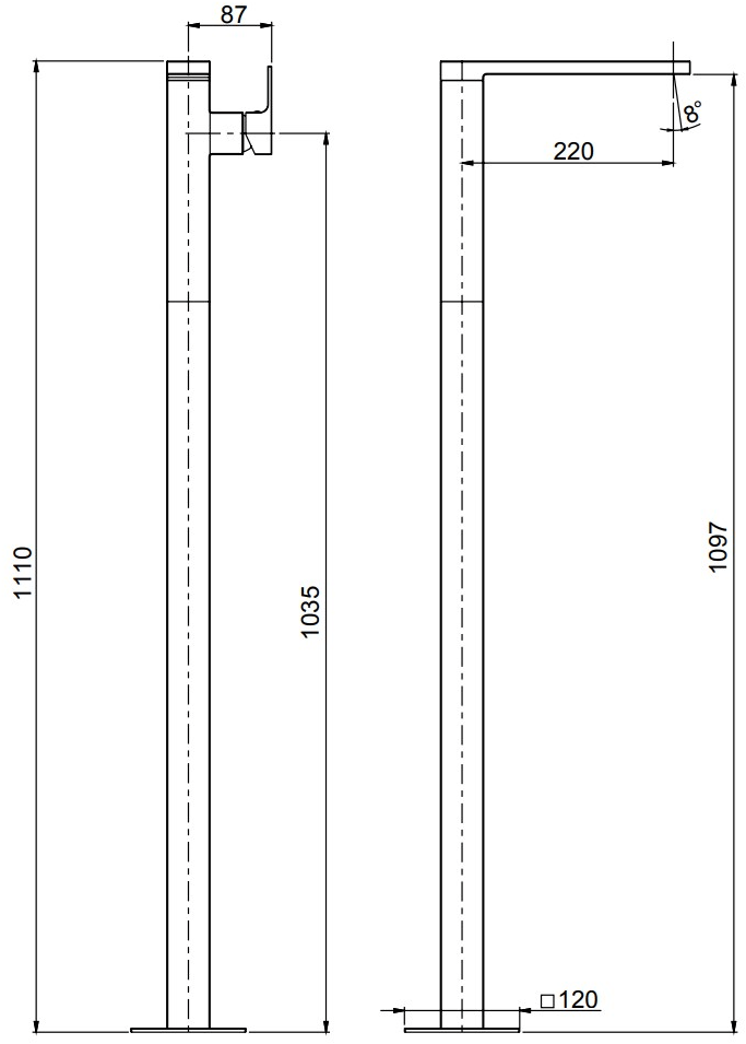 Rubinetterie Frattini Смеситель для раковины, однорычажный, без сливного трапа Vita sun-id-1490422 - Вид №2