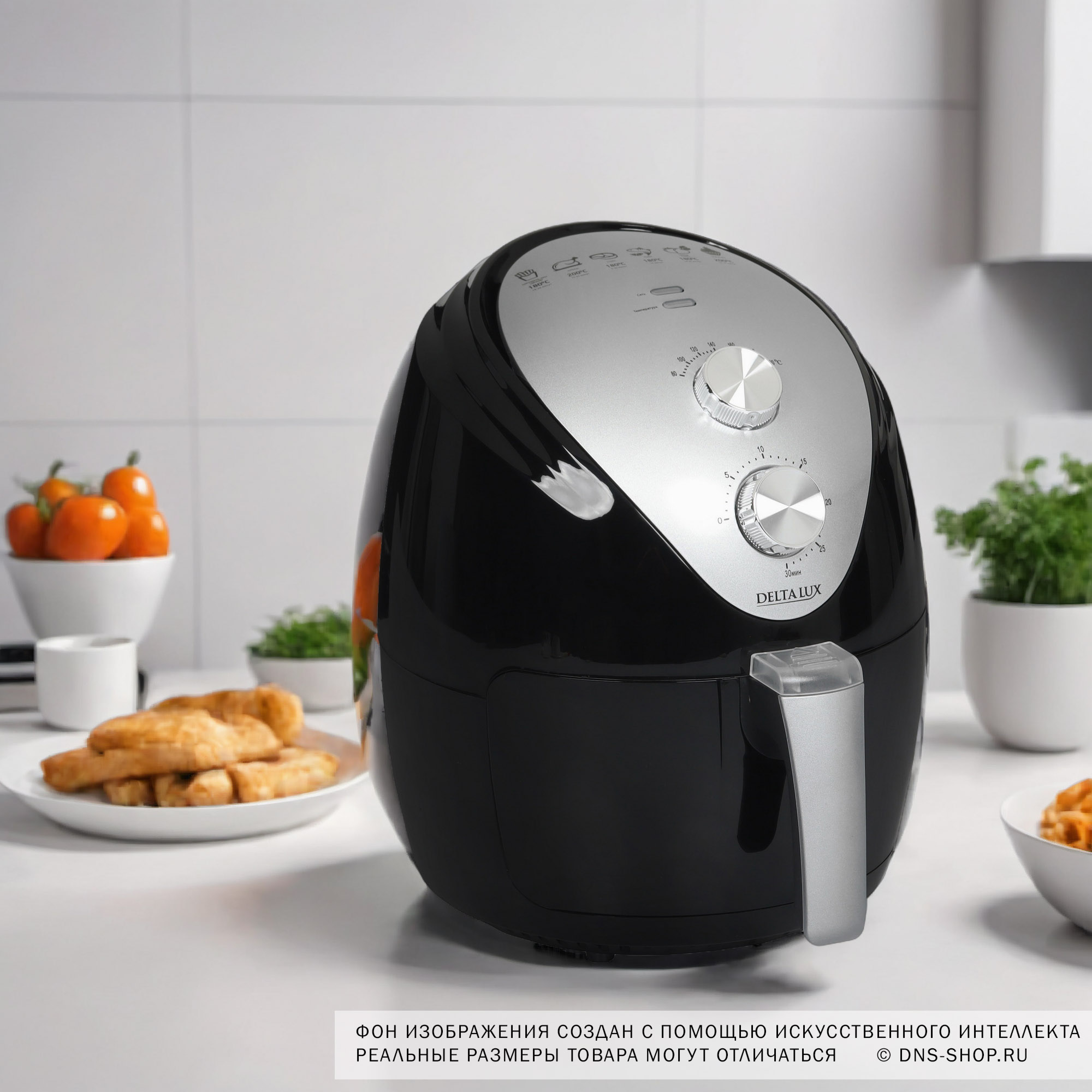 5354136 Аэрогриль DELTA LUX DE-6101 черный STDN-0038575 - Вид №10