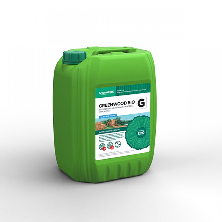 GWB-GK/20 GreenLAB GREENWOOD BIO G Концентрат 1:20, 20 л, антисептик, консервант, грунтовка 