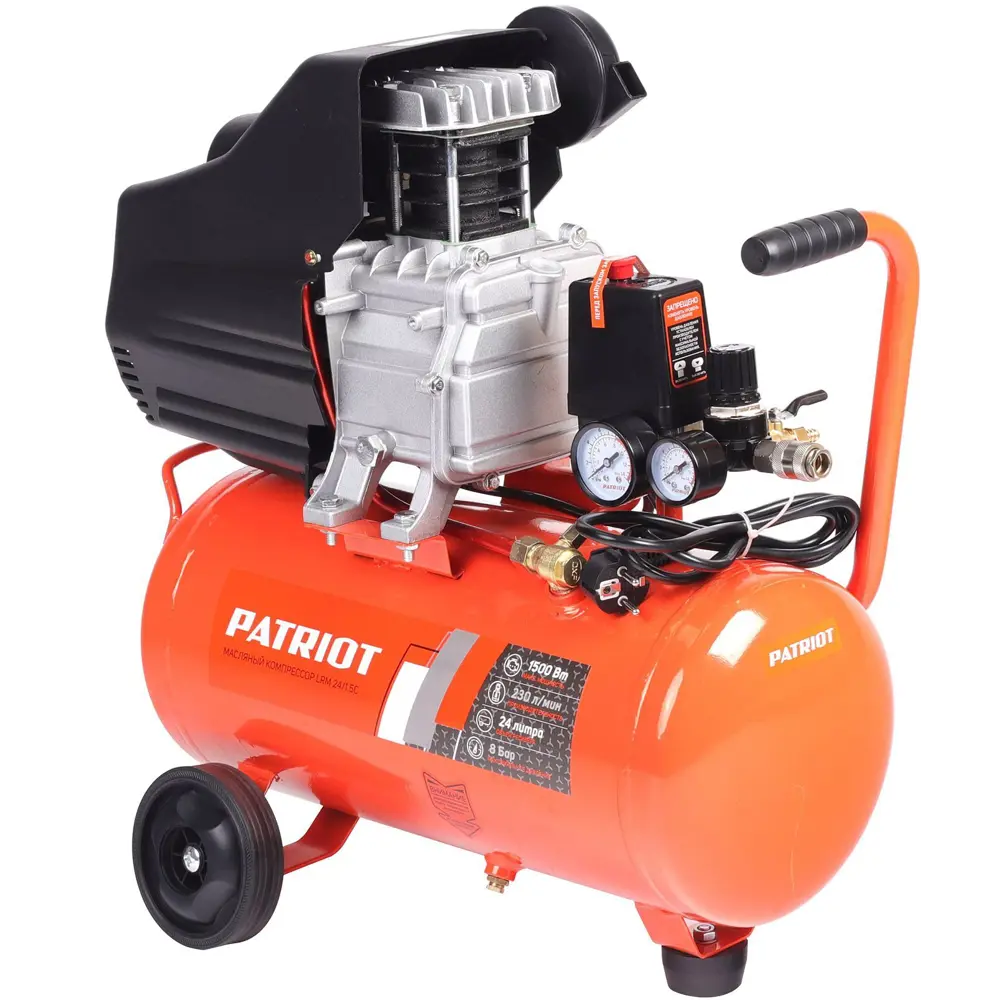 Поршневой компрессор Patriot LRM 24/1.5C с 24-литровым ресивером 89379817 STLM-0843847 - Вид №5