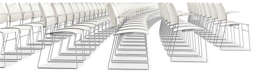 Casala Стул для конференций из пластика с подлокотниками Curvy 1288-10 - Вид №3