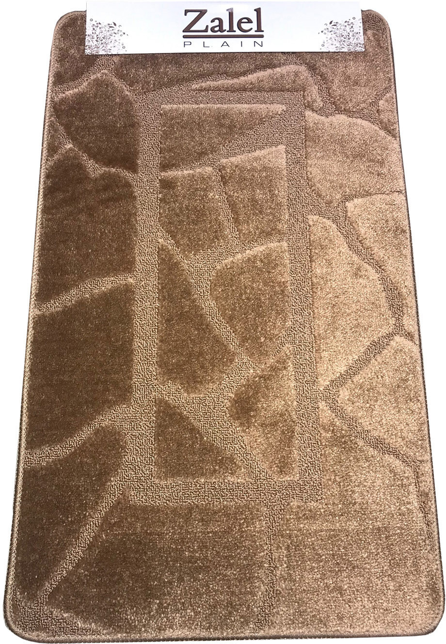90434628 Коврик для ванной комнаты 60100_dbrown 100х60см цвет коричневый STLM-0224623 ZALEL