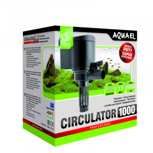 ПР0016017 Помпа погружная CIRCULATOR 1000 для аквариума 150 - 250 л (1000 л/ч, 11 Вт, h = 110 см) AQUAEL