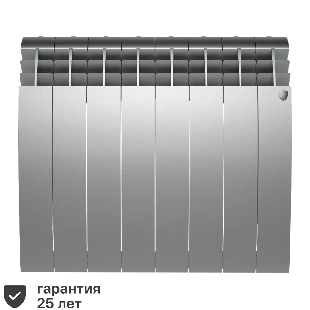 Радиатор секционный Royal Thermo Biliner 500/87 8 секций боковое подключение биметалл серый 81979193 STLM-2047524