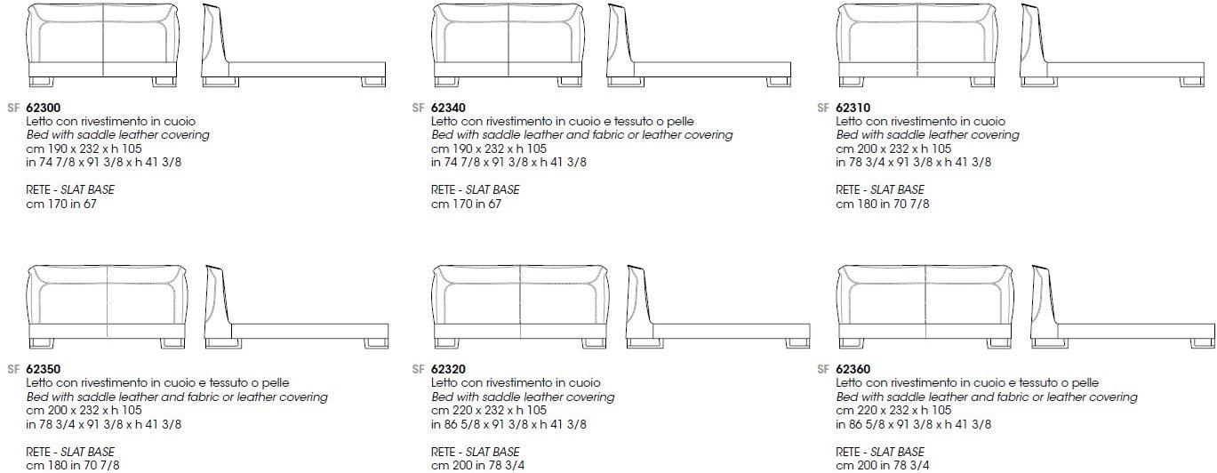 Giorgetti Двуспальная кровать со съемным кожухом Corium sun-id-1397478 - Вид №3