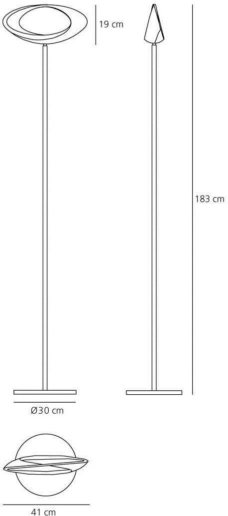 Artemide Светодиодный торшер из литого под давлением алюминия Cabildo sun-id-1345337 - Вид №1