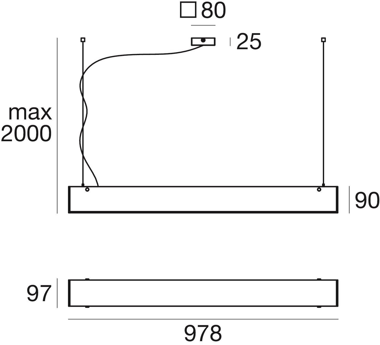 Linea Light Group Подвесной светильник из стекла Gluèd sun-id-1407335 - Вид №2