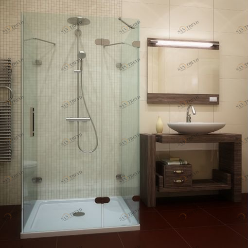 Душевая кабина 70x70 GK-004A стекло прозрачное GUTEWETTER LUX SQUARE 70X70GK004A