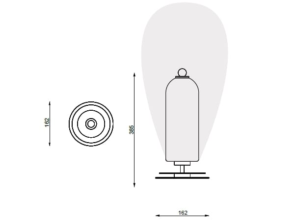 Светодиодная настольная лампа из латуни и стекла LUCE TU Dom Mini ARCH-00006486