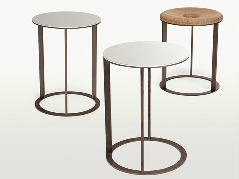 Круглый журнальный столик из зеркального стекла Maxalto Elios ARCH-00096813 - Вид №1