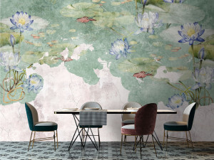 Обои с цифровой печатью с рисунком