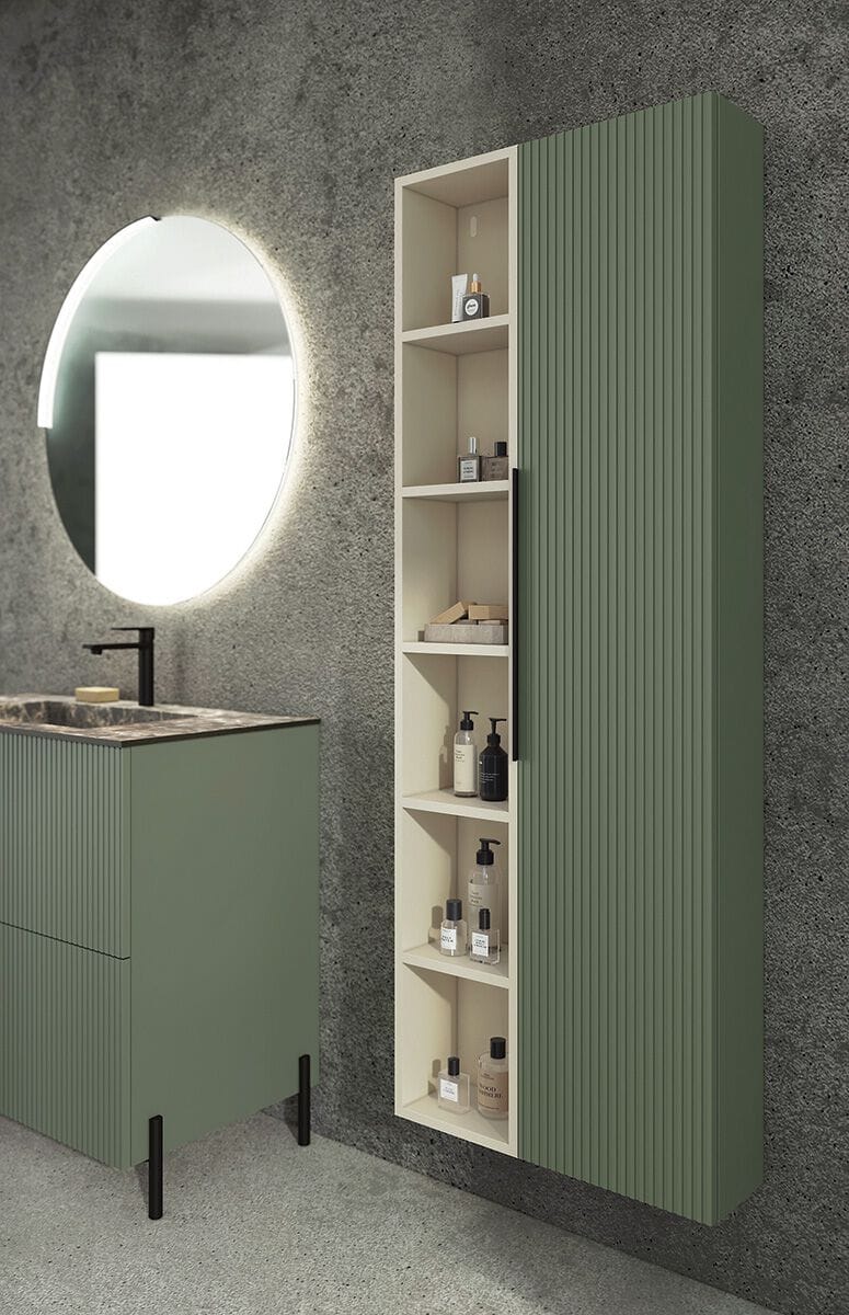 Деревянный напольный шкаф с одной раковиной со встроенной раковиной LEGNOBAGNO Re-Stretch ARCH-00130720 - Вид №3