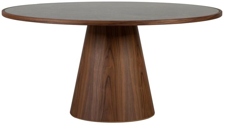 Tonin Casa Круглый стол из ореха и столешница из керамогранита sun-id-1415073 - Вид №3