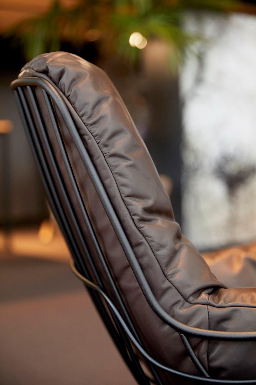 Кресло-качалка, обитое кожей, с подлокотниками Leyasol Santreyd sun-id-1368686 - Вид №6