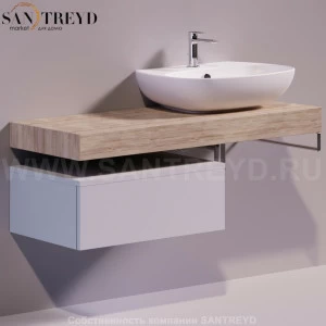 Столешница под раковину VIGNONI 120 см светлый дуб