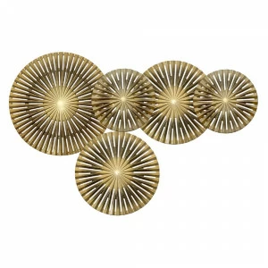 Панно декоративное настенное из дерева 130х85 см золотое Black Touch-5 EVENHOME  00-3878794 Золото;коричневый