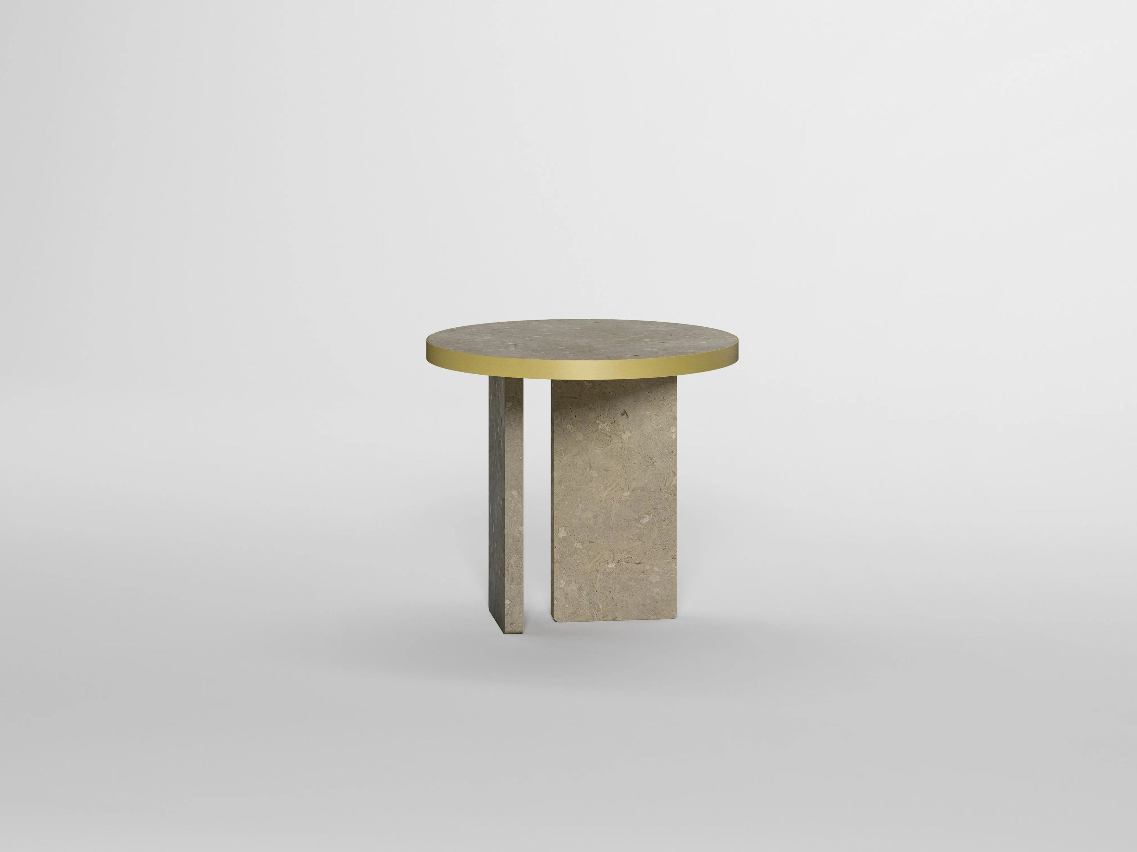 Травертин круглый журнальный столик Davani Purity ARCH-00027089 - Вид №21