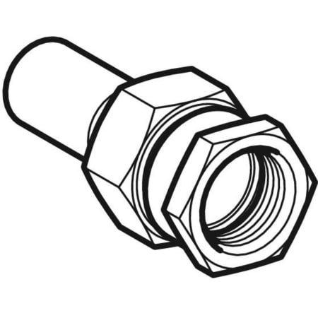 35386 Разъемное соединение Geberit Mapress из нержавеющей стали, с внутренней резьбой и гладким концевиком Geberit  - Вид №1