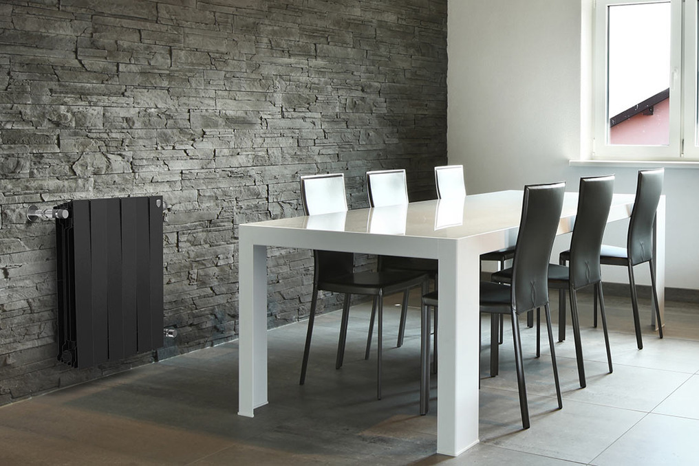 Радиатор биметаллический Royal Thermo PianoForte Noir Sable (черный)  - 4 секции sun-id-646027 - Вид №2