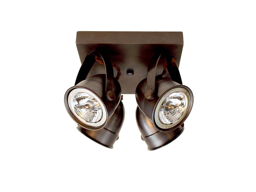 Регулируемая латунная потолочная лампа Authentage Lighting COMÈTE ON SQUARE BASE LARGE ARCH-00131369