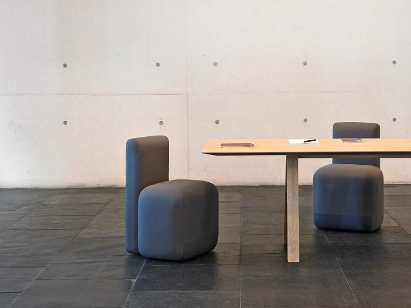 Viccarbe Кресло с обивкой из ткани на колесиках по контракту Season sun-id-1442534 - Вид №3