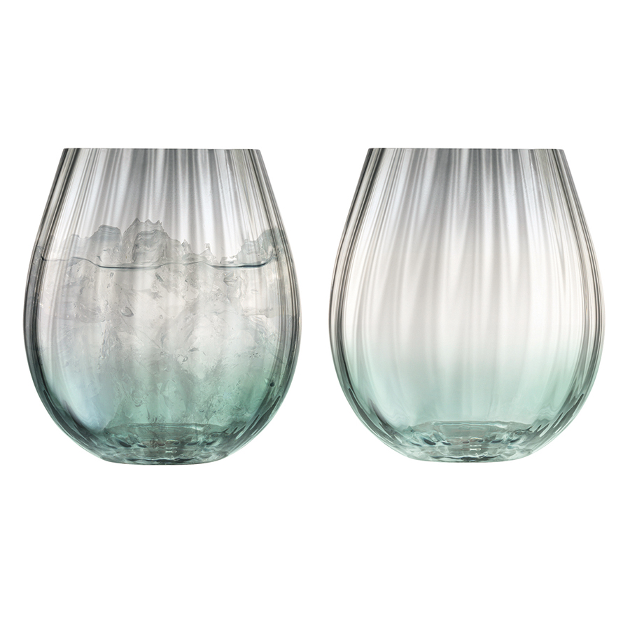 G1331-15-151 Набор низких стаканов dusk, 425 мл, зелено-серый, 2 шт. LSA International 