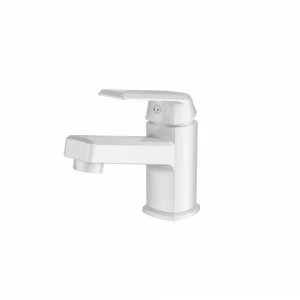 OneLife by Orange P02-021w однозахватный полимерный смеситель для раковины, цвет белый Графит