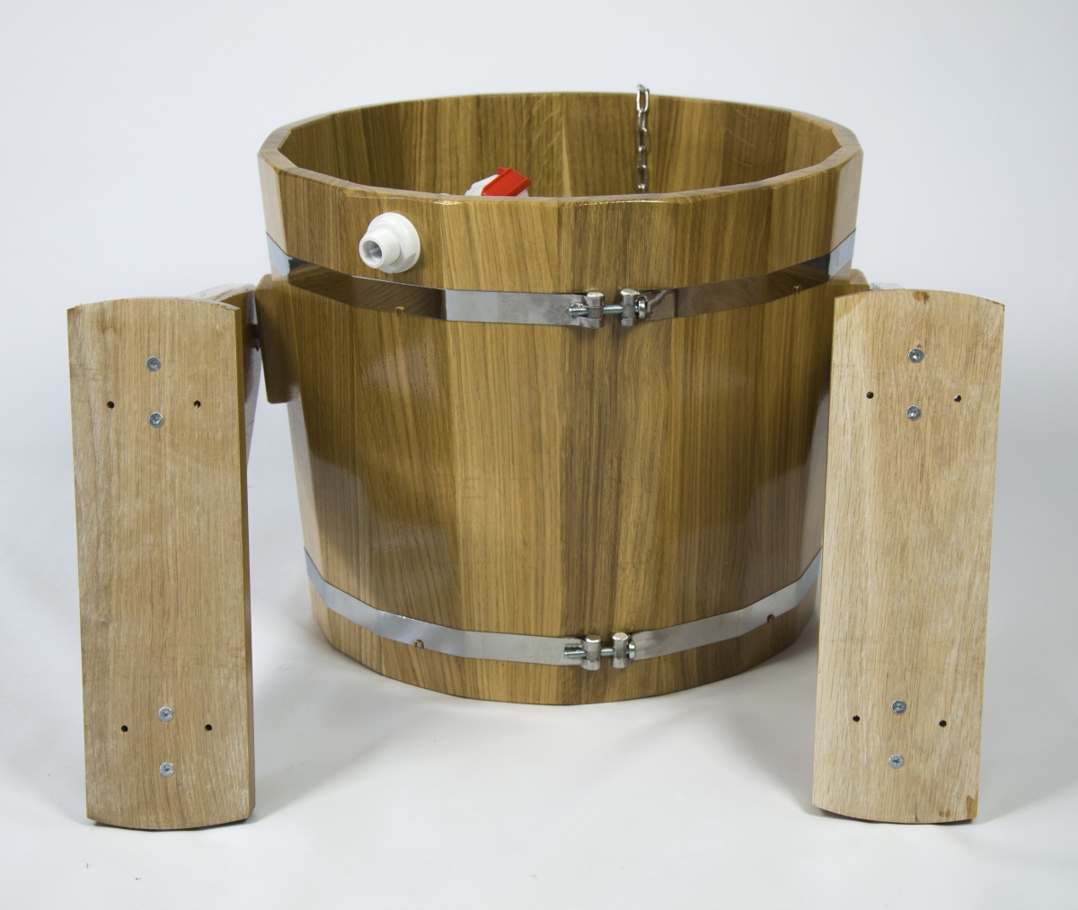 148 Обливное устройство из дуба 20 литров (дуб натуральный) Alyarus  - Вид №5