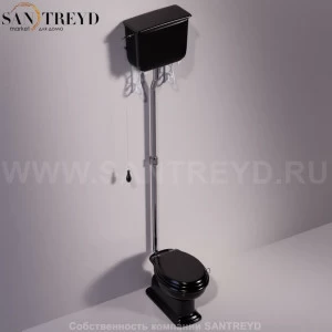 LA06NERO Бачок для унитаза Черный Simas Lante Италия