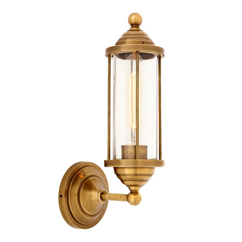 Бра Clayton от Eichholtz бронза 108587 EICHHOLTZ ПОД СТАРИНУ, ФОНАРЬ 059729 Золото;прозрачный  - Вид №3