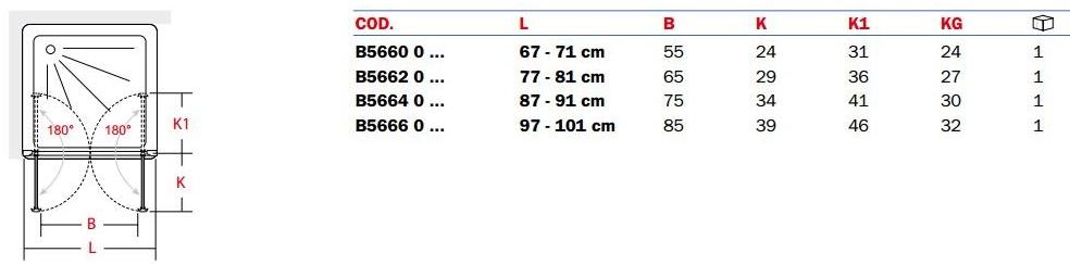 INDA® Душевая кабина стеклянная ниша с распашной дверцей New claire sun-id-1473710 - Вид №1
