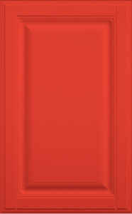 Фасады для кухни Кантри Фрезеровка «Прямоугольник Фолк» 502 Берлинский красный