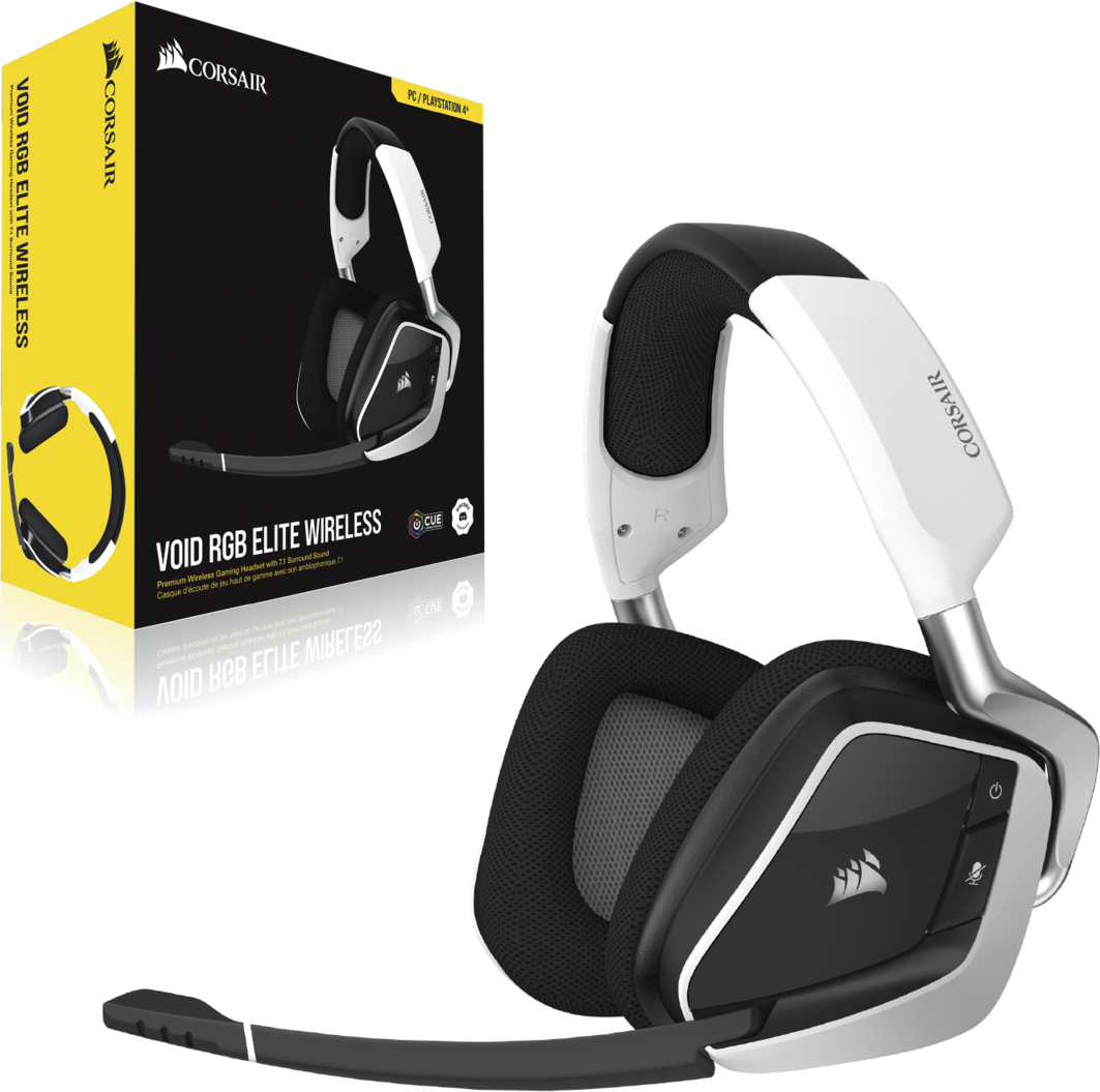 CA-9011202-EU Игровая гарнитура gaming™ void rgb elite wireless premium gaming headset with 7.1 surround sound, white Corsair Santreyd  - Вид №11