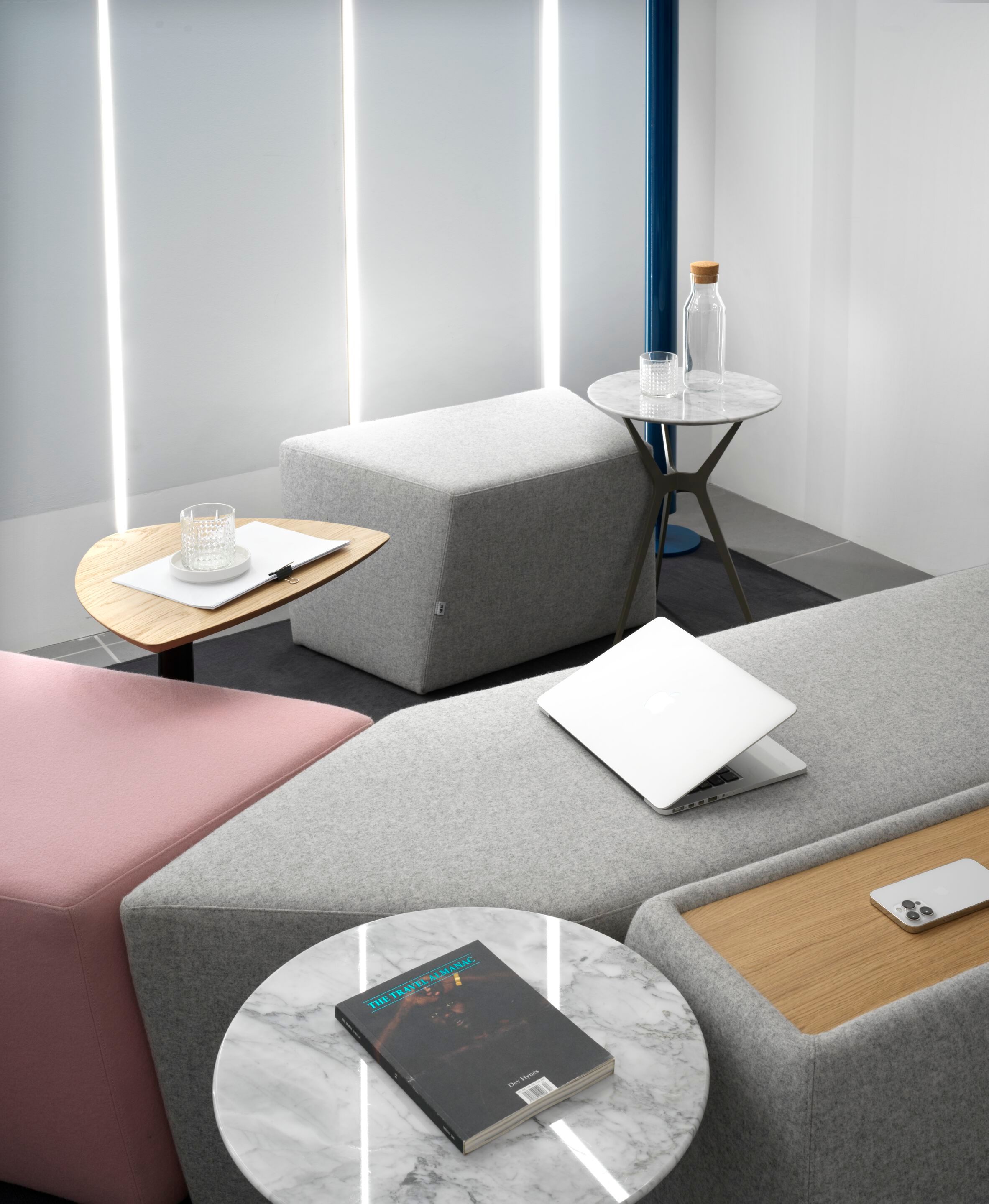 Мягкая скамейка из ткани SITIA Rocks ARCH-00135787 - Вид №2