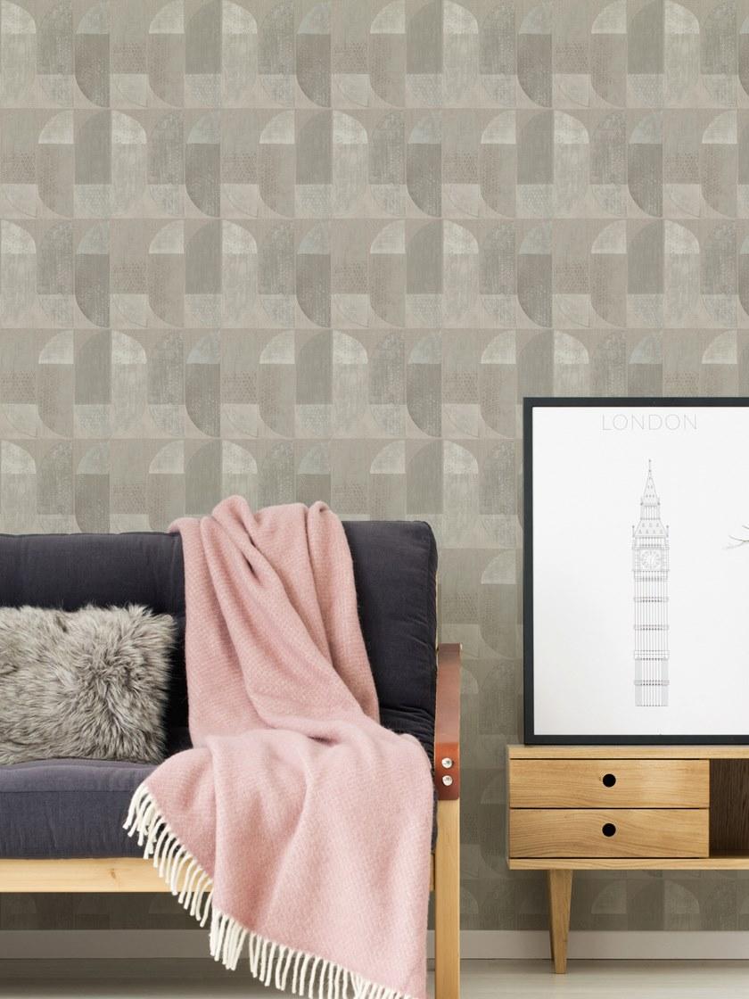 Architects Paper Моющиеся флизелиновые обои с геометрическим рисунком Geo nordic 375314 - Вид №1
